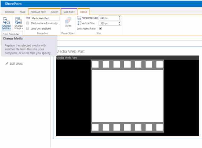 Change media and Change image